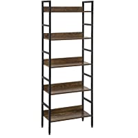 EUGAD Librería Industrial con 4 Nivele Estantería Almacenaje Independiente para Libros Plantas Estantería Metálica con…